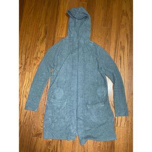 Barefoot‎ Dreams Cozychic Lite Hooded Gray Sweater Size XS